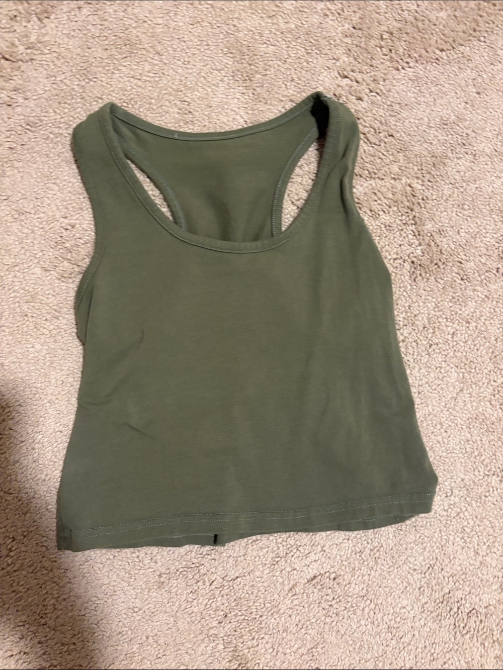 Women’s Olive Green Racerback Tank Top